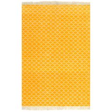 Kilim Rug Cotton 120x180 Cm With Pattern Yellow