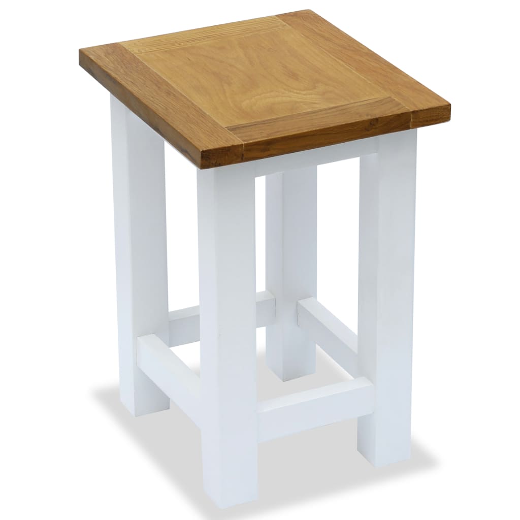 End Table 27x24x37 Cm Solid Wood 2