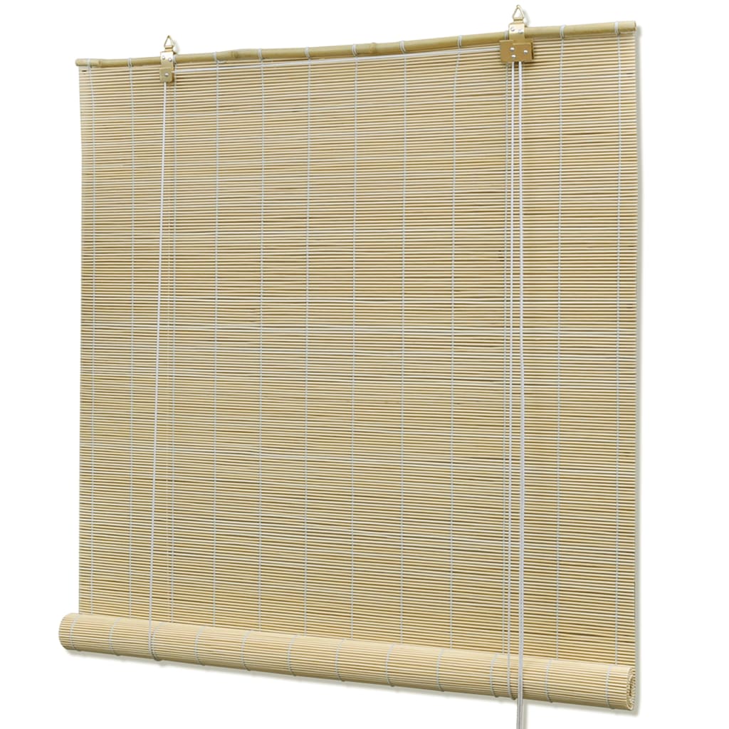Natural Bamboo Roller Blinds 140 X 160 Cm 1 Natural Bamboo Roller Blinds 140 X 160 Cm
