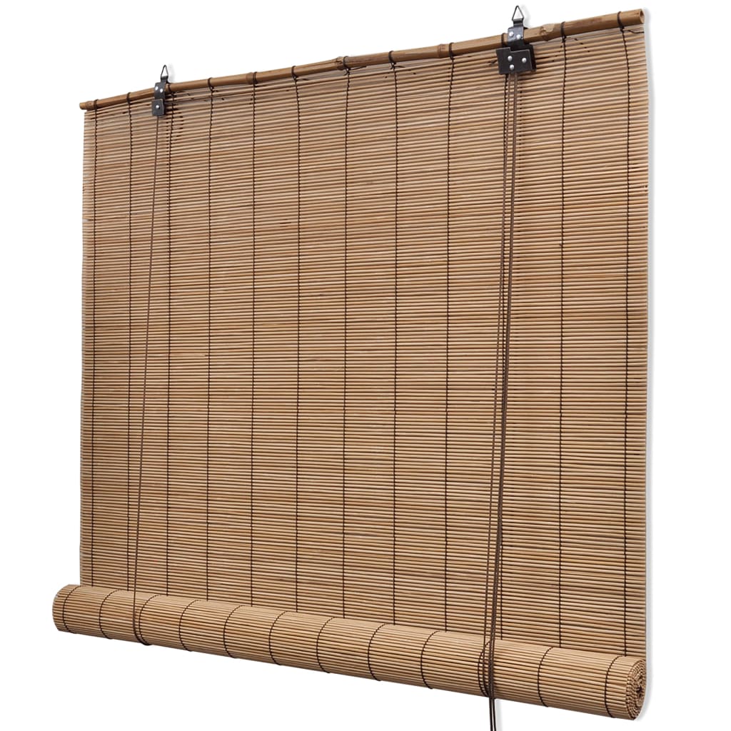 Brown Bamboo Roller Blinds 150 X 220 Cm 2