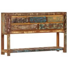 Sideboard 120x30x75 Cm Solid Reclaimed Wood- Natural