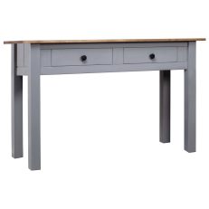Console Table Grey 110x40x72 Cm Solid Pine Wood Panama Range