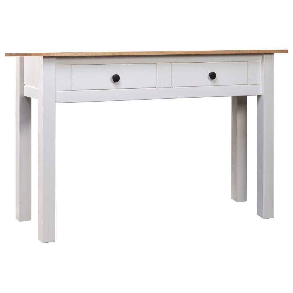 Console Table White 110x40x72 Cm Solid Pine Wood Panama Range 2