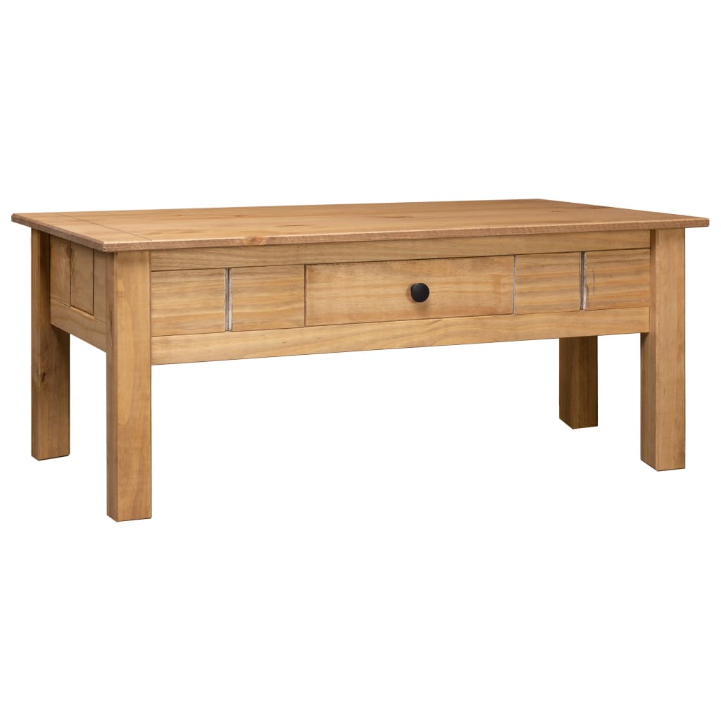 Coffee Table 100x60x45 Cm Solid Pine Wood Panama Range 2