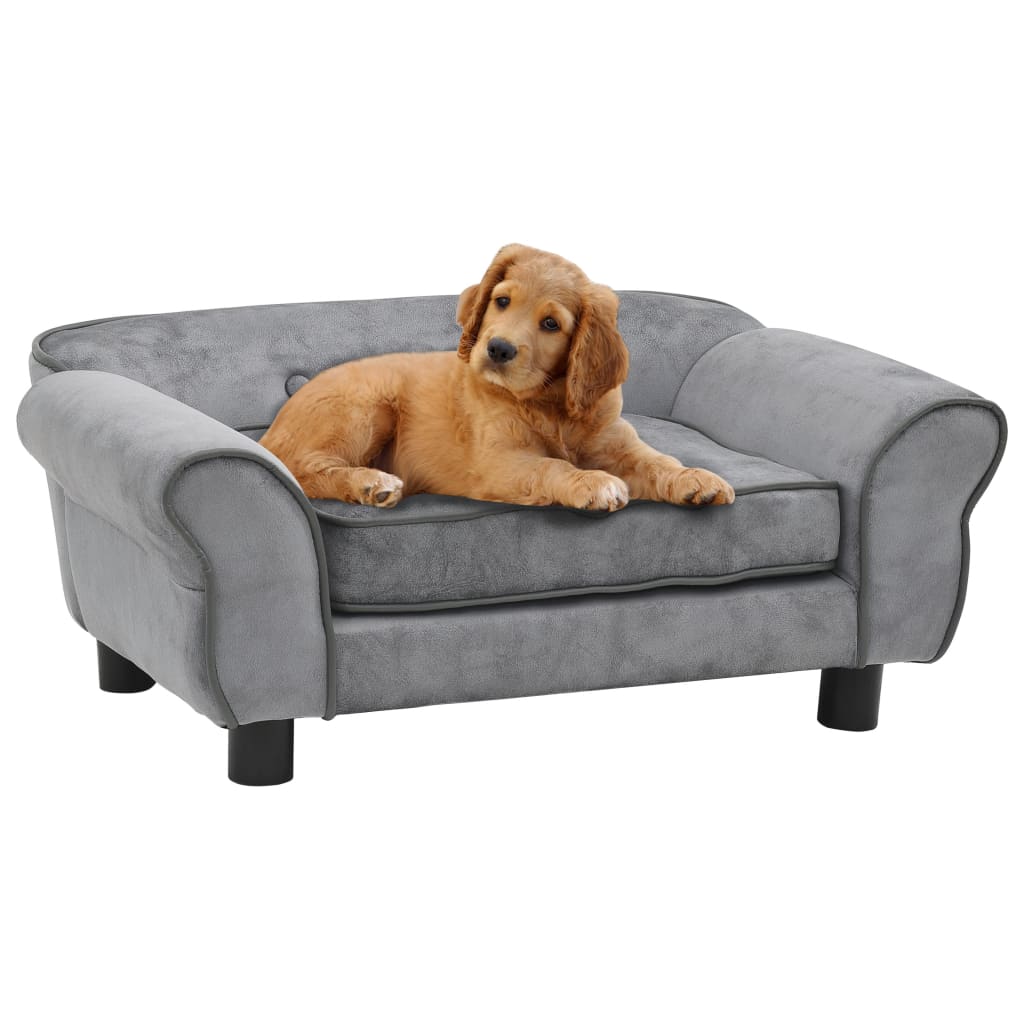 Dog Sofa Grey 72x45x30 Cm Plush 1