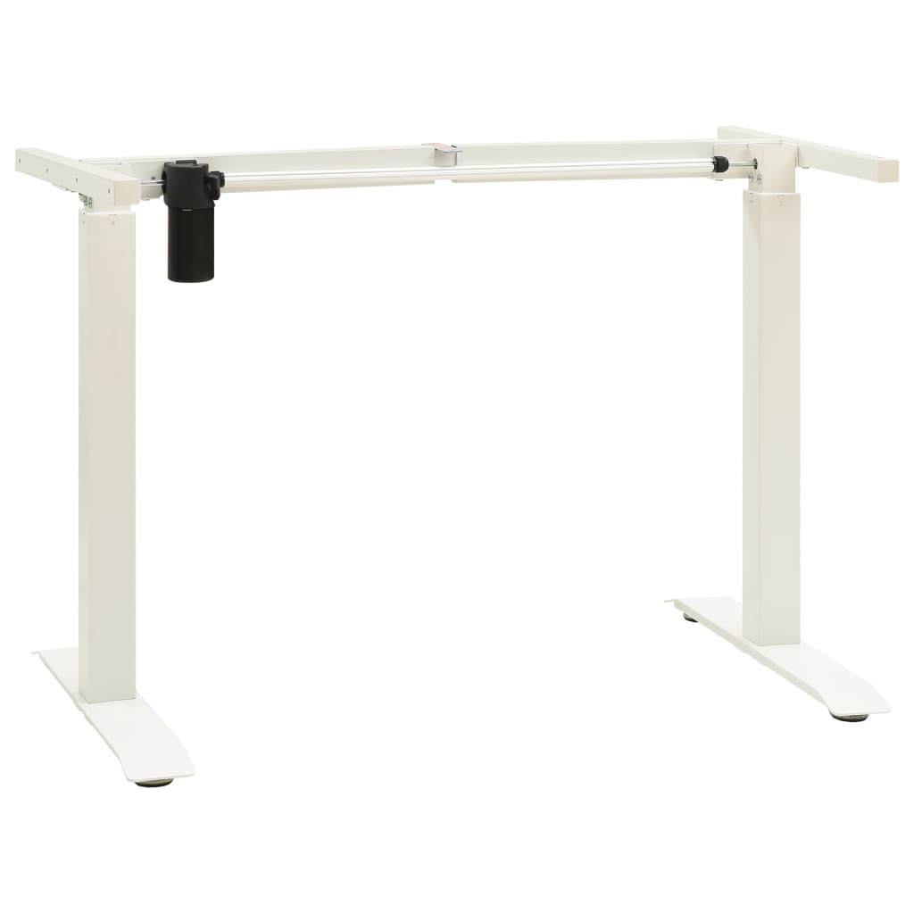 Electric Motorised Standing Desk Frame Height Adjustable White 2