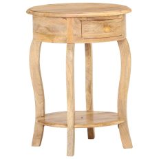 Side Table 37x37x61 Cm Solid Mango Wood