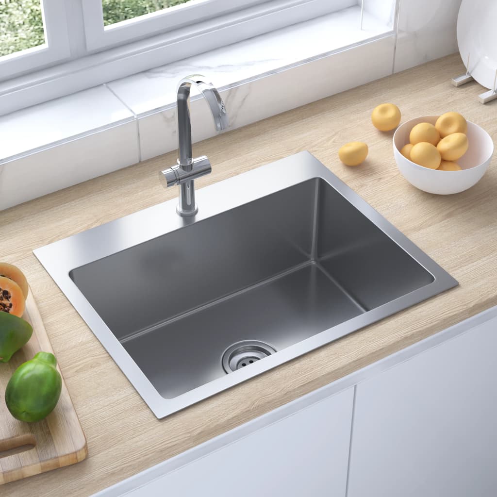 148762 Handmade Kitchen Sink Stainless Steel 1 148762 Handmade Kitchen Sink Stainless Steel