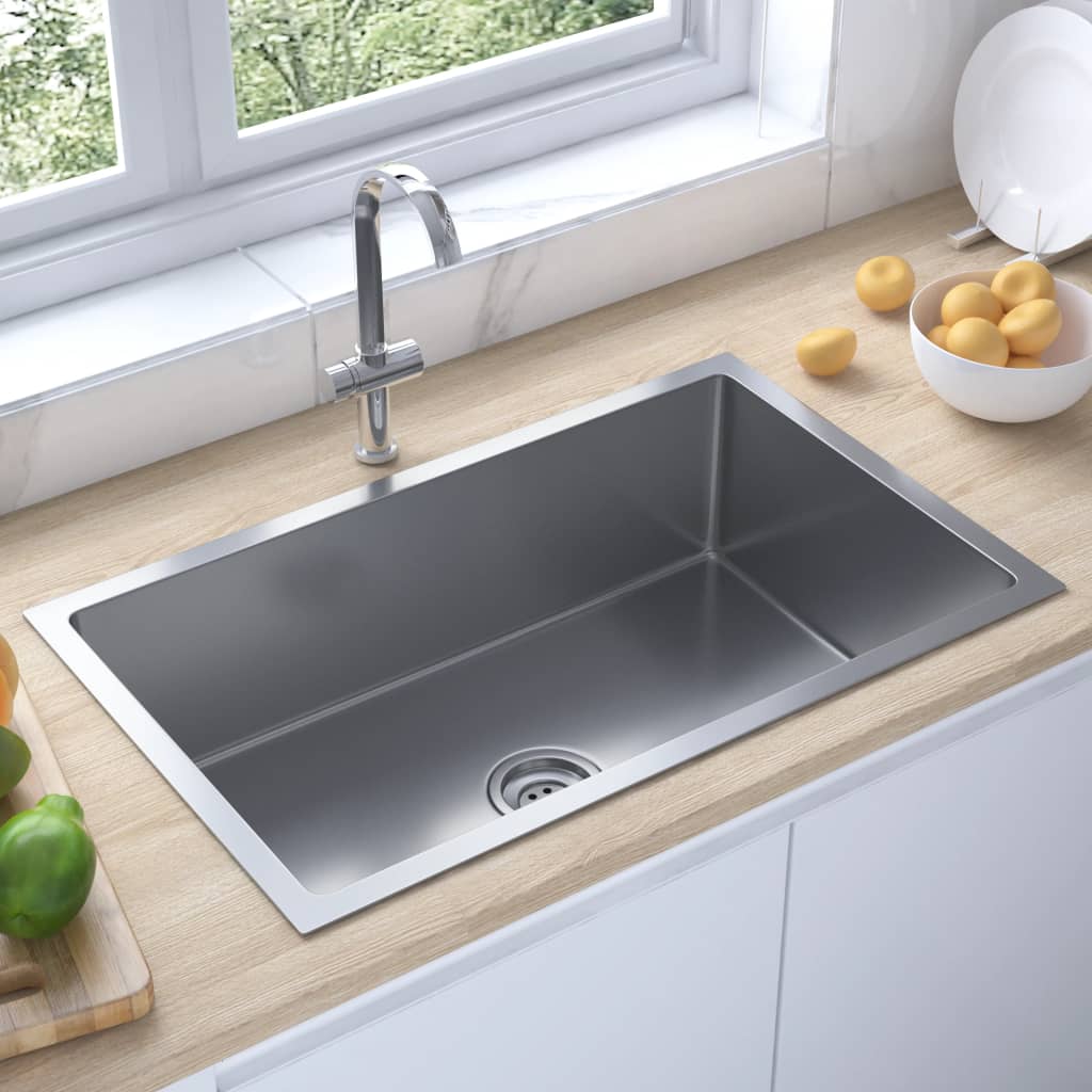 148766 Handmade Kitchen Sink Stainless Steel 1