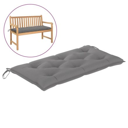 Garden Bench Cushion Grey 100x50x7 Cm Fabric 1