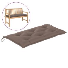 Garden Bench Cushion Taupe 100x50x7 Cm Fabric