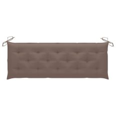 Garden Bench Cushion Taupe 150x50x7 Cm Fabric