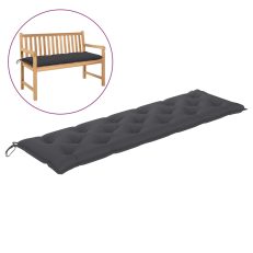 Garden Bench Cushion Anthracite 180x50x7 Cm Fabric