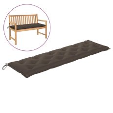 Garden Bench Cushion Taupe 180x50x7 Cm Fabric