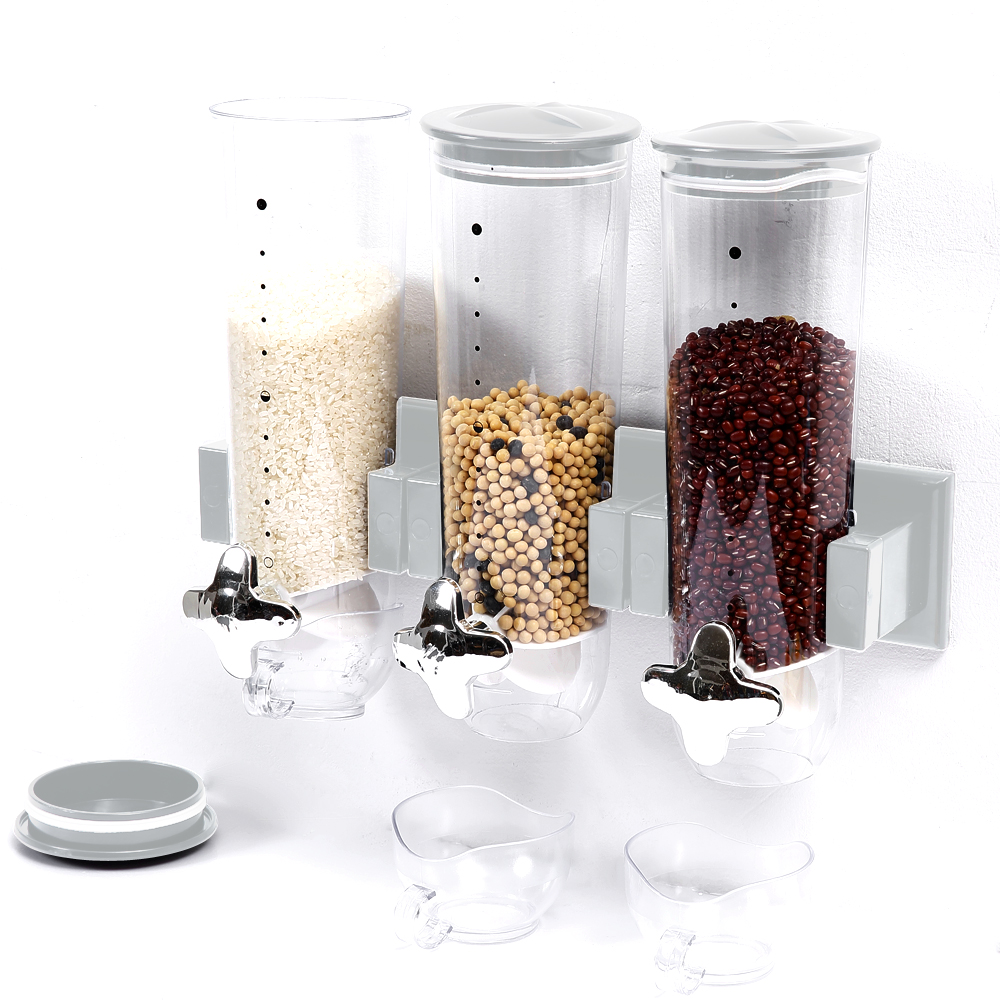 Wall Mounted Triple Cereal Dispenser 2