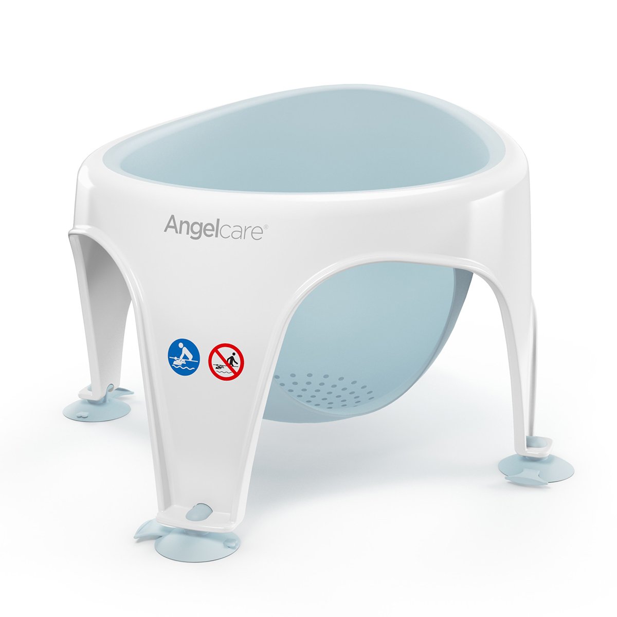Angelcare AC586 Baby Bath Soft Touch Ring Seat - Light Aqua 1