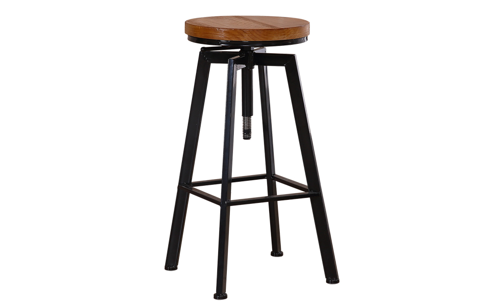 1 X Vintage Retro Industrial Swivel Bar Stool 1 1 X Vintage Retro Industrial Swivel Bar Stool