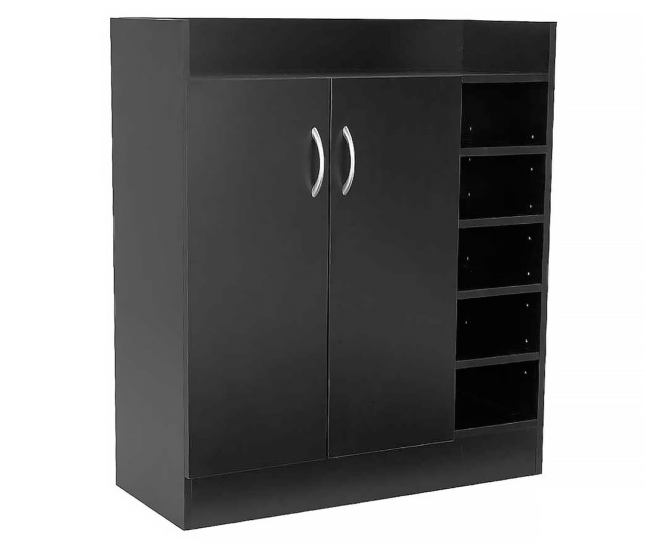 21 Pairs Shoe Cabinet Rack Storage Organiser - 80 x 30 x 90cm - Black 2