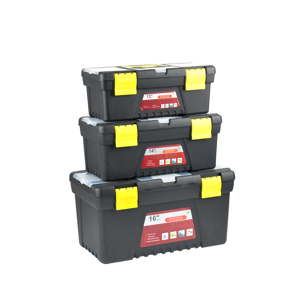 3-piece Tool Box Set With Organiser Trays 1