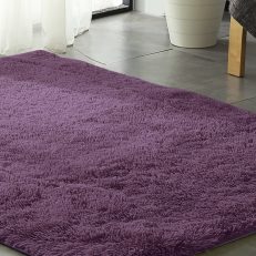 New Designer Shaggy Floor Confetti Rug Purple 120x160cm