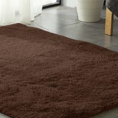 New Designer Shaggy Floor Confetti Rug Coffee 80x120cm