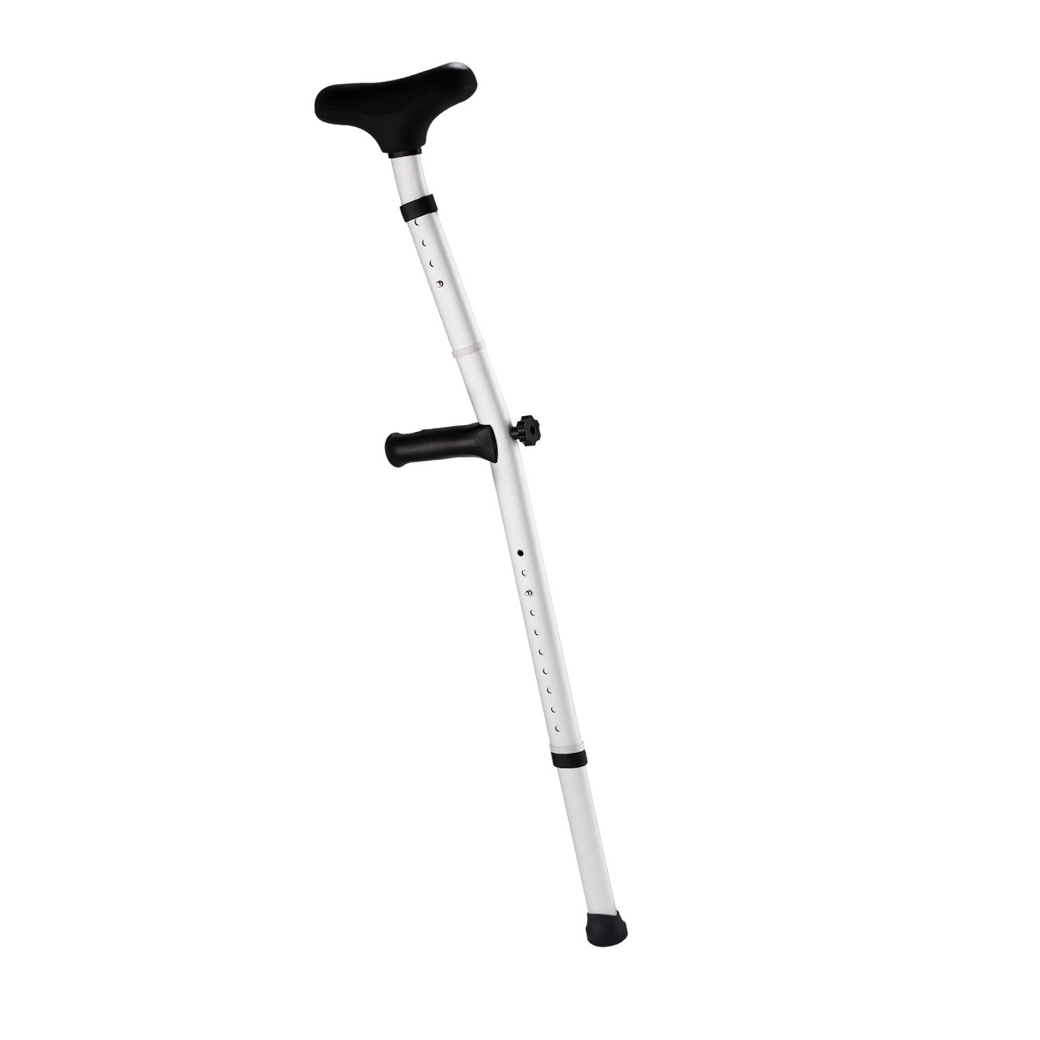 Evekare Heavy Duty Under Arm Walking Crutch - Silver 1 Evekare Heavy Duty Under Arm Walking Crutch - Silver