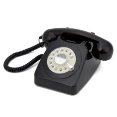 GPO 746 ROTARY TELEPHONE - BLACK