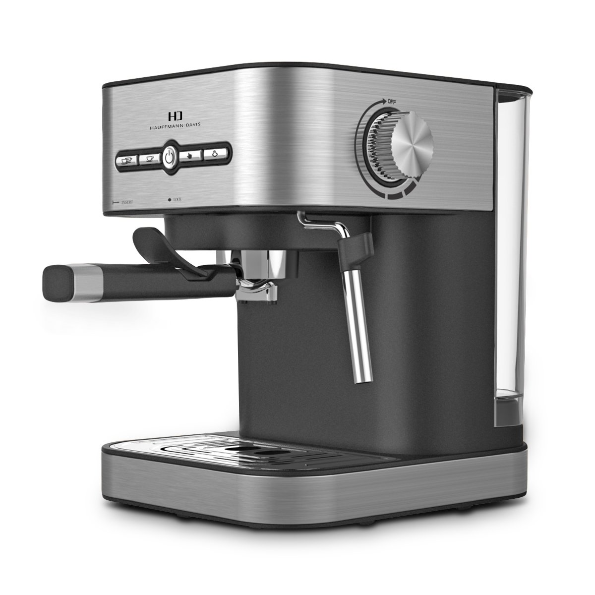 Hauffmann Davis SA-CM-2009 Espresso Coffee Machine 15 Bar Italian Pump 2