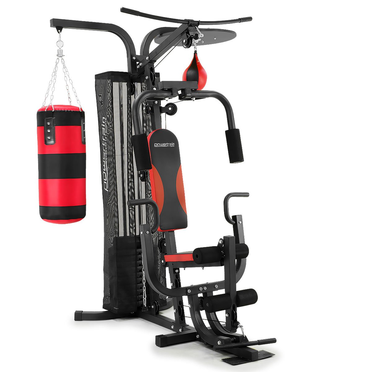 Home Gym Multi Station with Boxing Punching Bag Speed Ball Powertrain 1