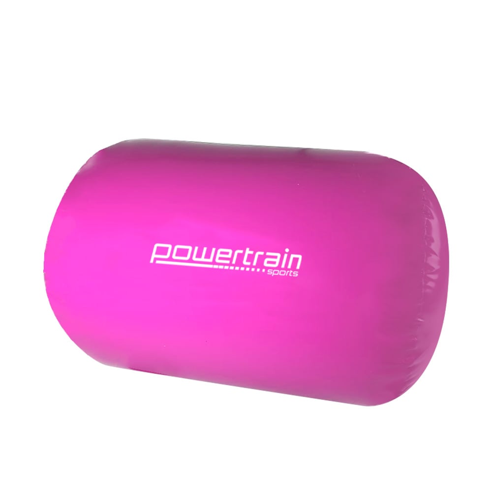 Inflatable Gymnastics Air Barrel Exercise Roller 120cm x 75cm - Pink 2