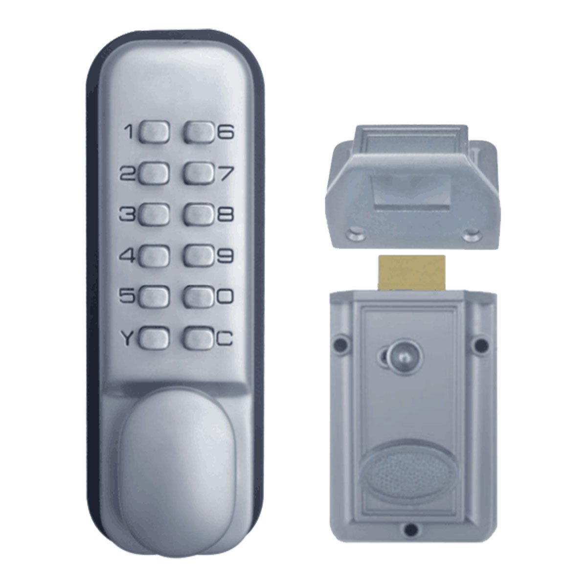 Push Button Digital Combination Security Door Lock Zinc Alloy 1