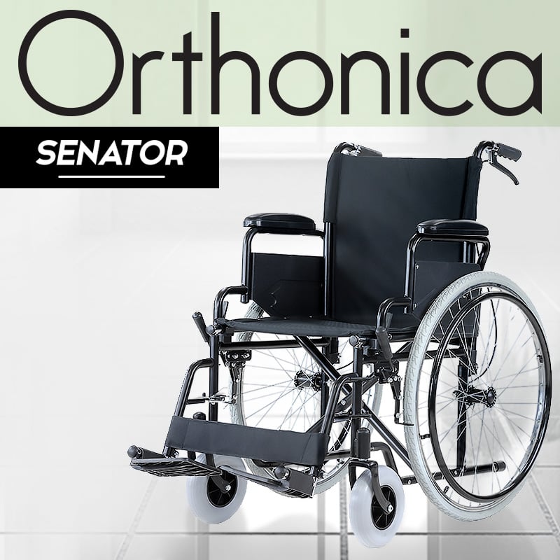 Orthonica Folding Wheelchair Manual Mobility Aid - Senator 1