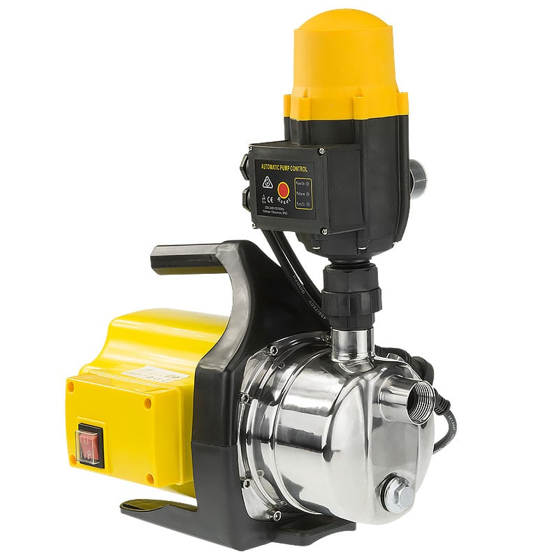 Hydro Active 800w Weatherised stainless auto water pump - Yellow 2