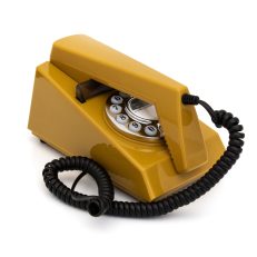 Gpo Trim Phone Push Button - Mustard