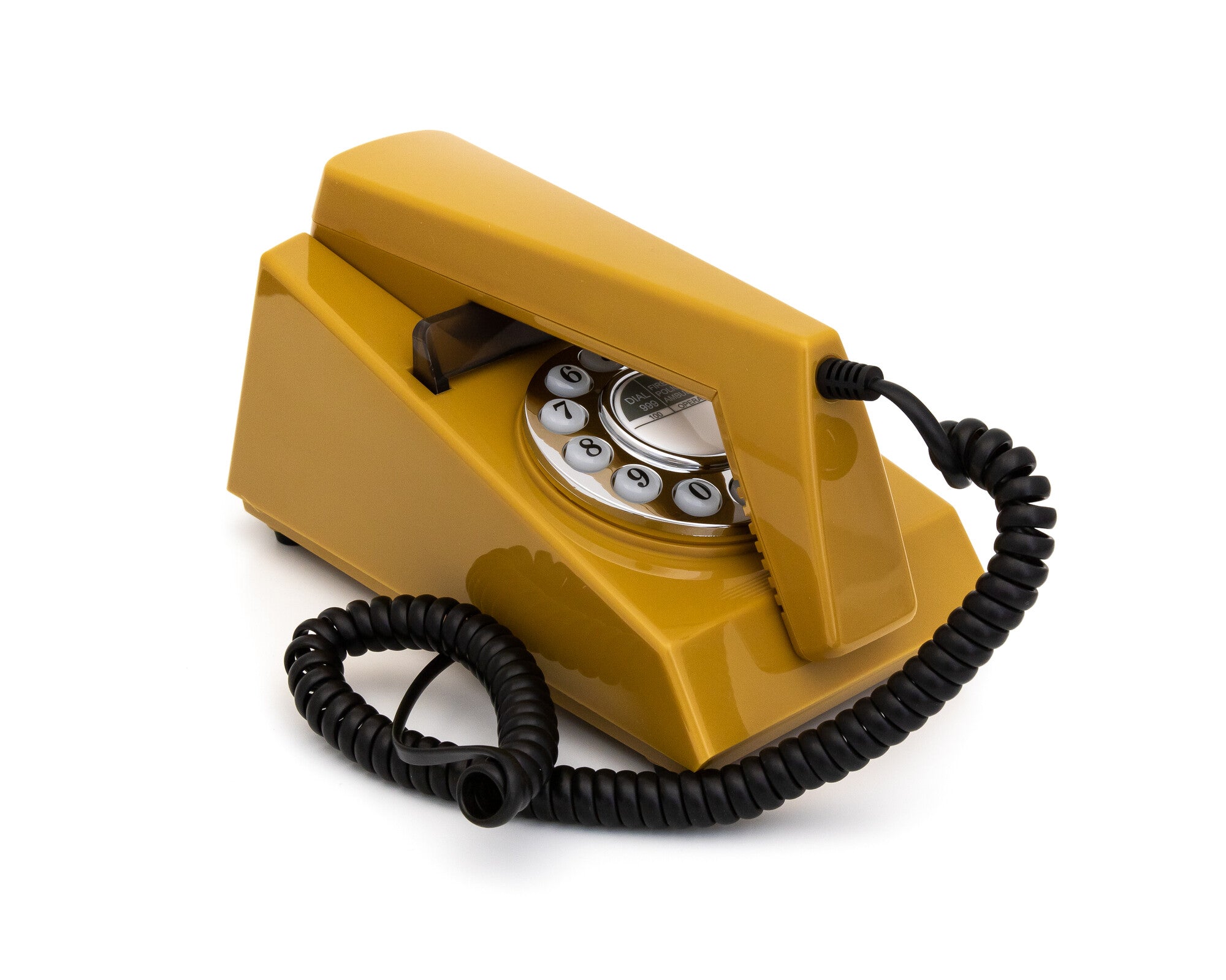 Gpo Trim Phone Push Button - Mustard 2