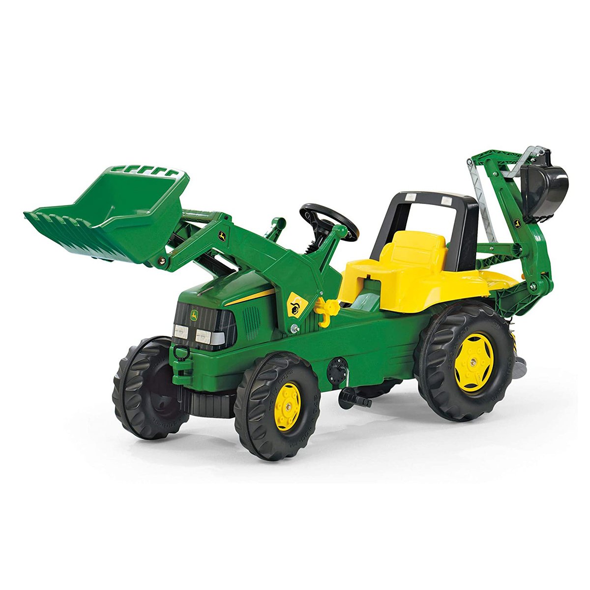 John Deere Rolly Kids Ride On Tractor with Loader & Digger RT811076 2