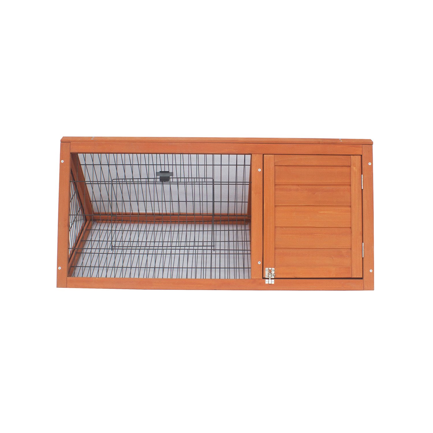 Little Buddies Wooden Triangle Rabbit Animal Hutch - 98cm 1 Little Buddies Wooden Triangle Rabbit Animal Hutch - 98cm