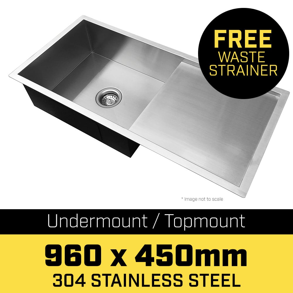 304 Stainless Steel Sink - 960 x 450mm 1