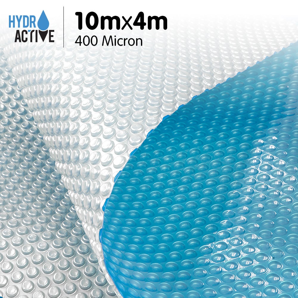 400 Micron Solar Swimming Pool Cover - Blue/Silver 10m x 4m 2
