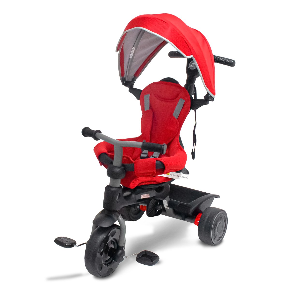 Veebee Explorer 3-Stage Kids Trike with Canopy - Red 2