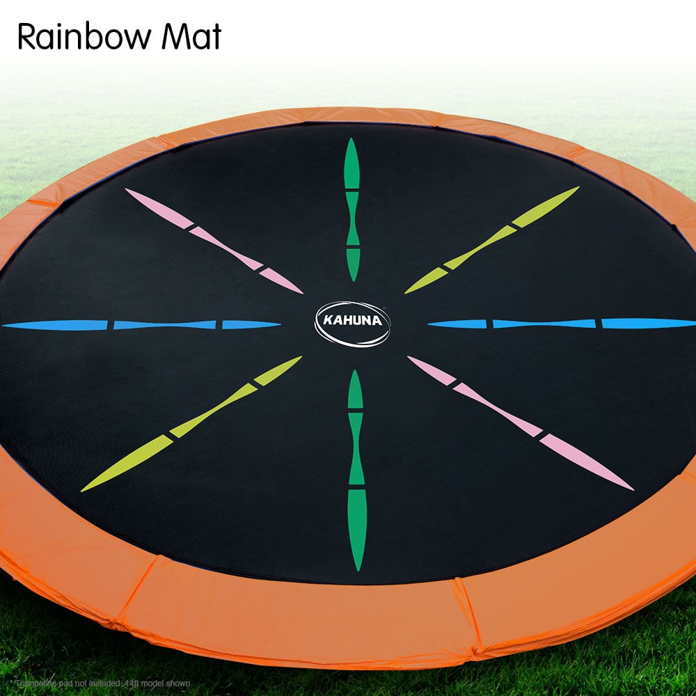 6ft Rainbow Trampoline Replacement Spring Mat 2
