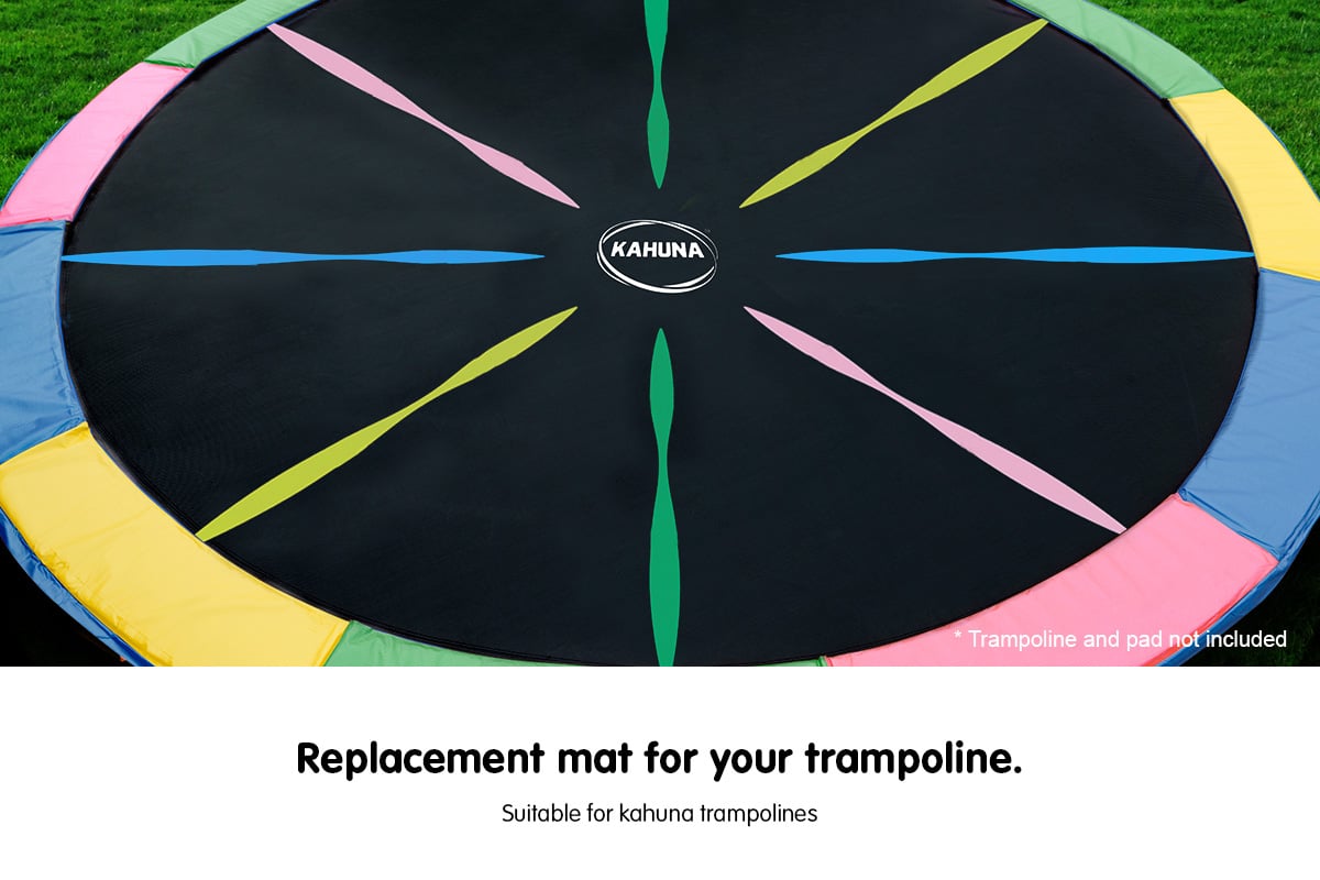 Kahuna 12ft Trampoline Replacement Spring Mat - Rainbow 1