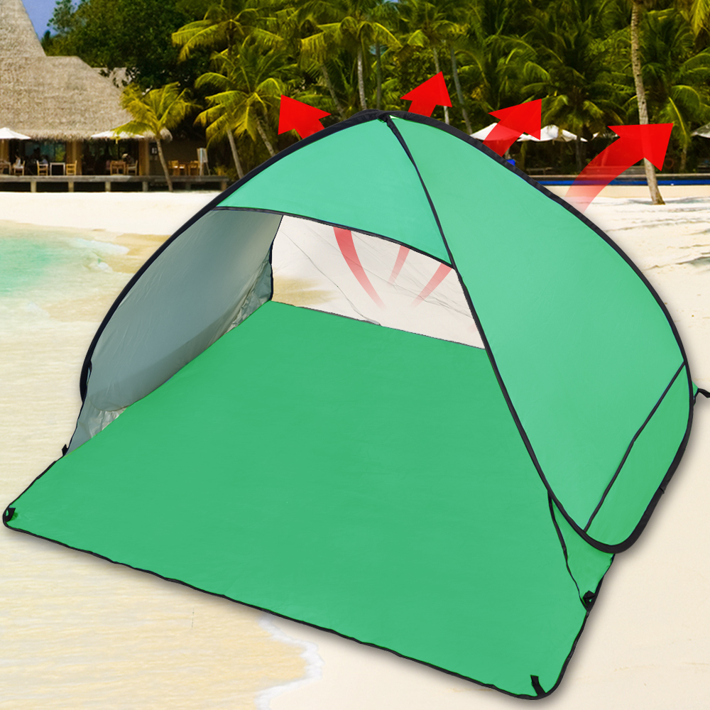 Pop Up Portable Beach Canopy Sun Shade Shelter Tent Green 2