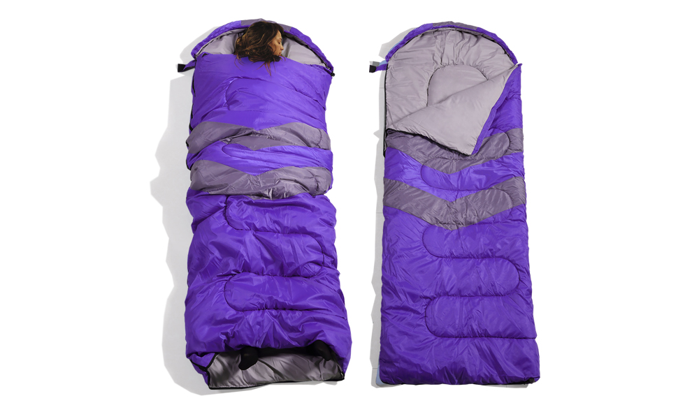 Micro Compact Design Thermal Sleeping Bag Purple 1
