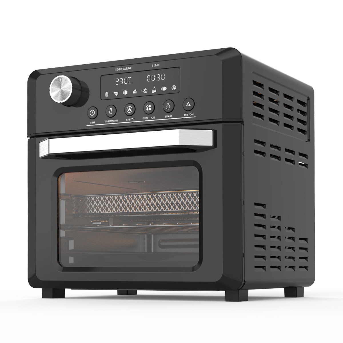 Pronti 18L 1500W Electric Air Fryer Multi Cooker Oven Black 2