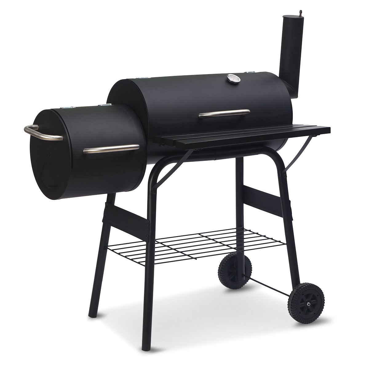 Wallaroo 2-in-1 Outdoor Barbecue Grill & Offset Smoker 2