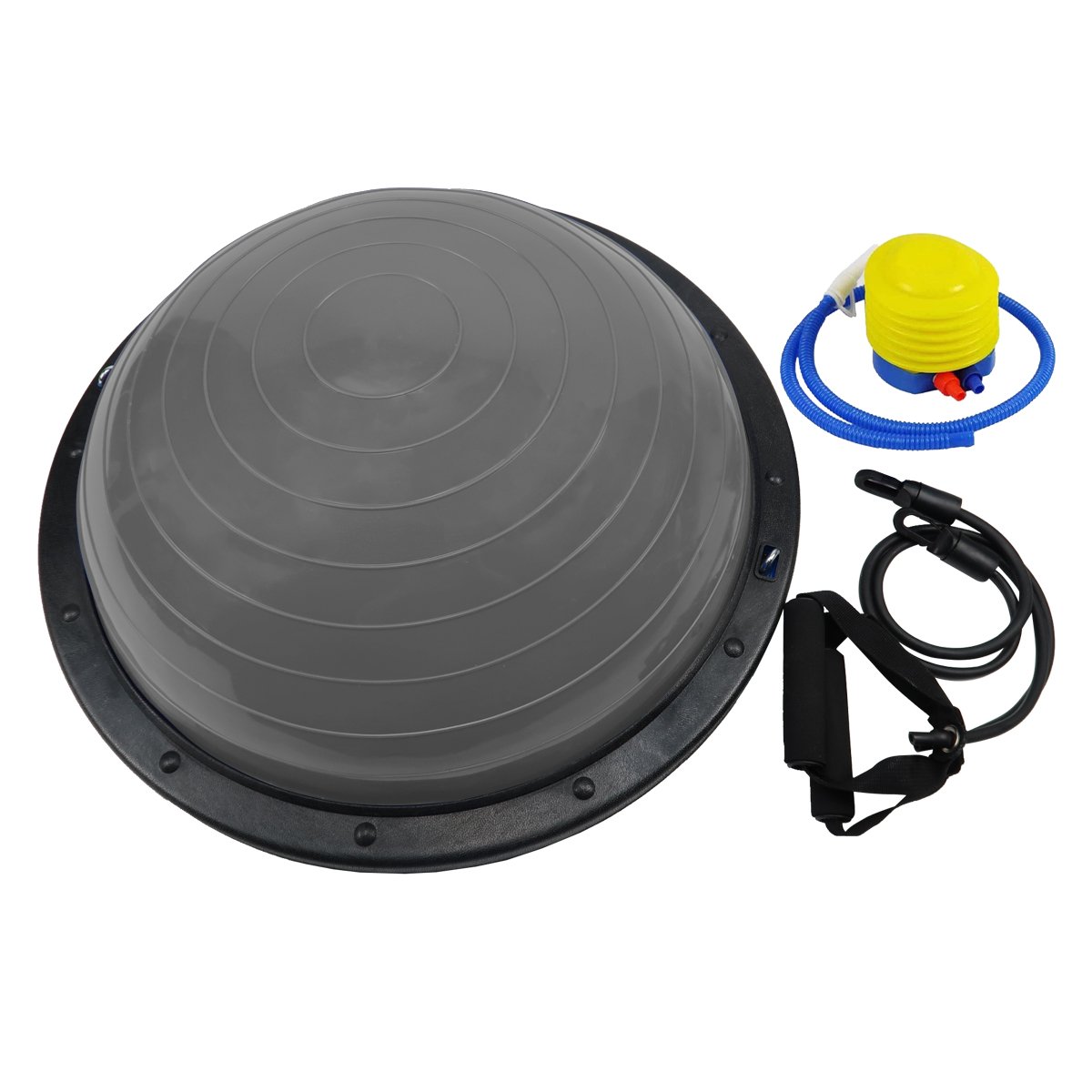 Powertrain Fitness Yoga Ball Home Gym Workout Balance Trainer Grey 1