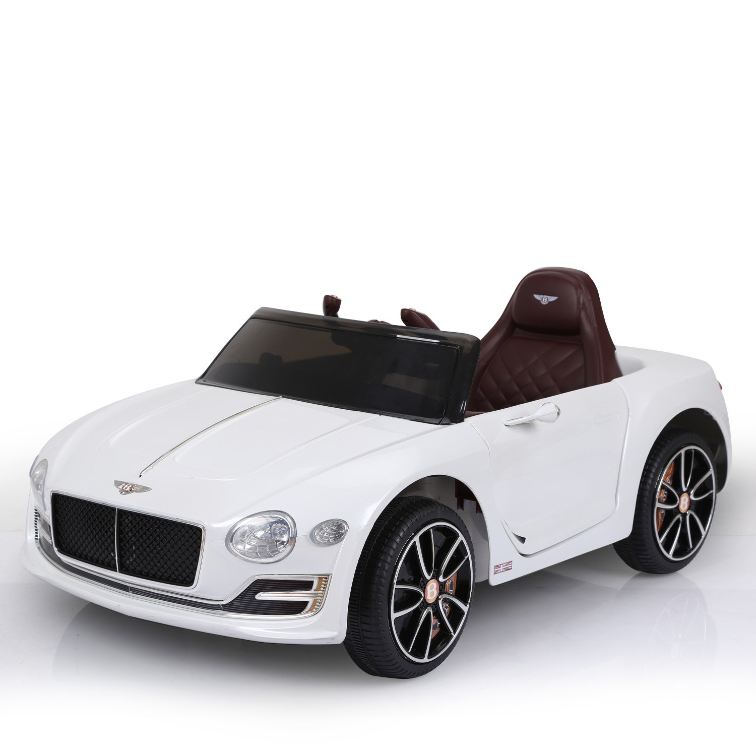 Bentley Exp 12 Speed 6E Licensed Kids Ride On Electric Car Remote Control - White 1