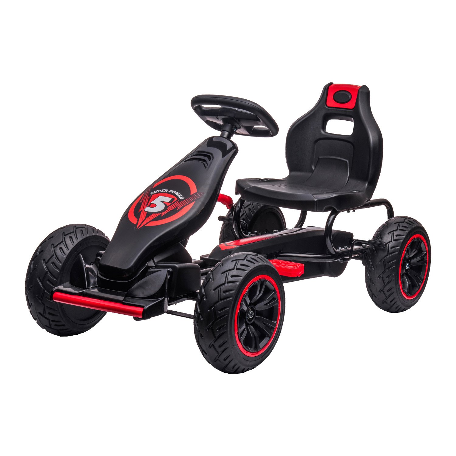 Kahuna G18 Kids Ride On Pedal Powered Go Kart Racing Style - Red 1