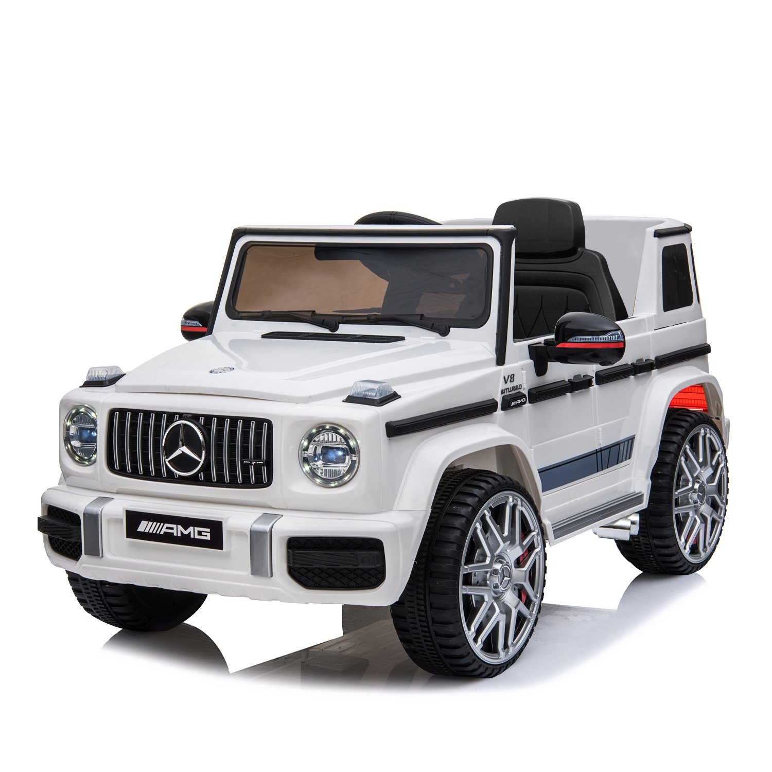 Mercedes Benz AMG G63 Licensed Kids Ride On Electric Car Remote Control - White 2